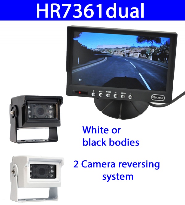 7 in colour dash monitor and small CCD reversing camera